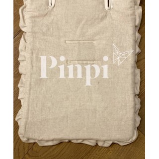 Colchoneta recta volante universal Tulip Lino La Giraffa Bianca e Blu Colchoneta recta volante universal Tulip Lino La Giraffa Bianca e Blu