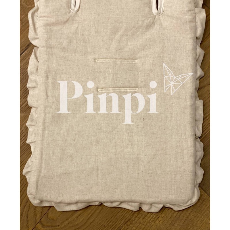 Colchoneta recta volante universal Tulip Lino La Giraffa Bianca e Blu Colchoneta recta volante universal Tulip Lino La Giraffa Bianca e Blu