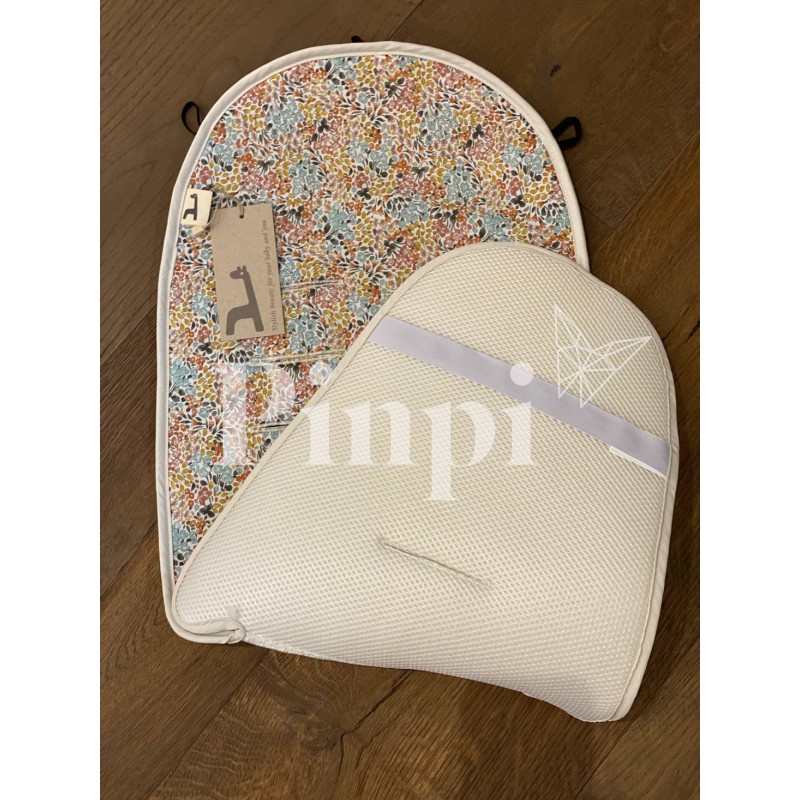 Colchoneta para silla Joolz HUB Melissa Giraffa Bianca e Blu Colchoneta para silla Joolz HUB Melissa Giraffa Bianca e Blu