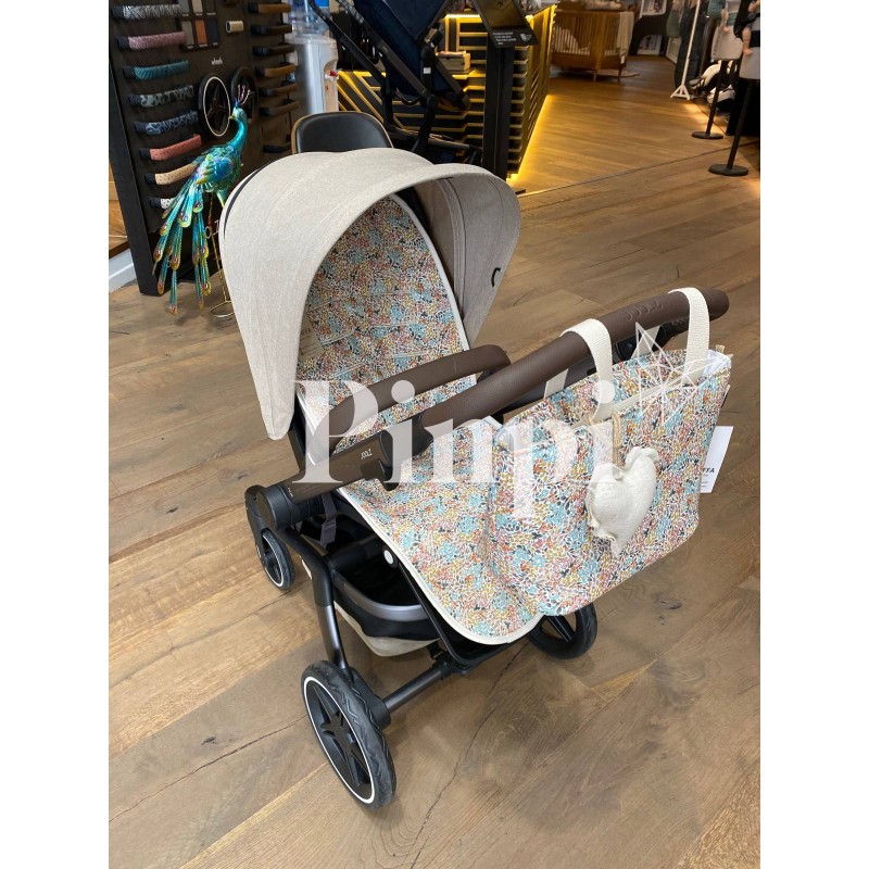 Colchoneta para silla Joolz HUB Melissa Giraffa Bianca e Blu Colchoneta para silla Joolz HUB Melissa Giraffa Bianca e Blu