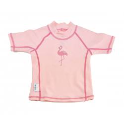 Camiseta manga corta con protección solar Flamingos