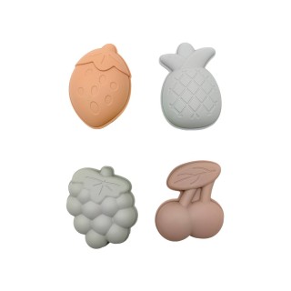 Set de 4 moldes de silicona de playa Fruits