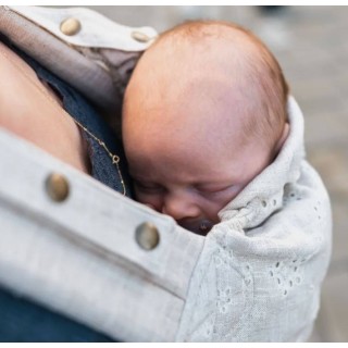 Mochila Ergonómica Bykay Click Carrier Classic Baby Linnen Lace Mochila Ergonómica Bykay Click Carrier Classic Baby Linnen Lace