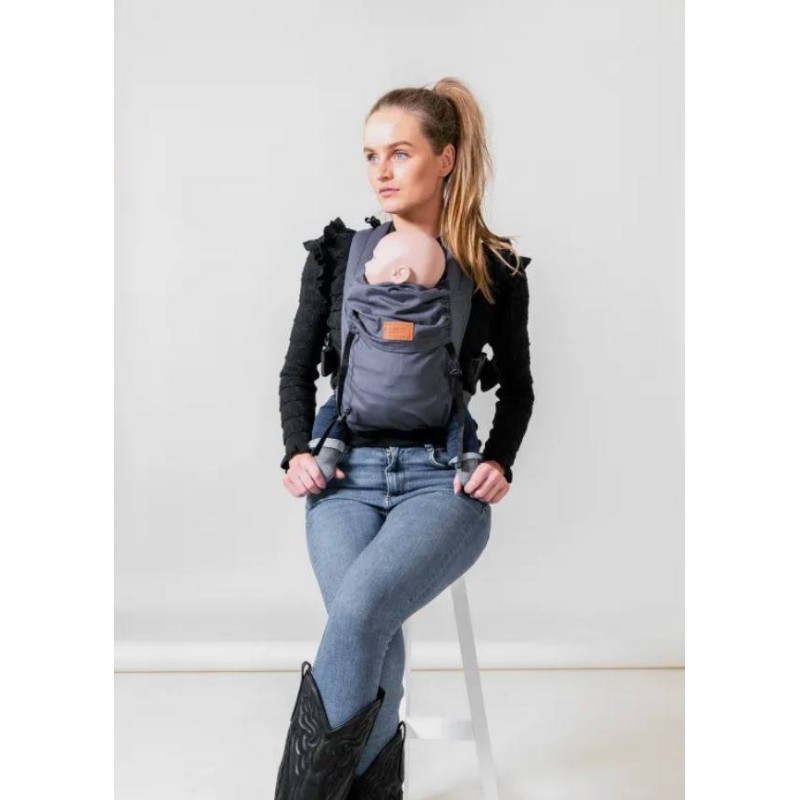 Mochila Ergonómica Bykay Click Carrier Classic Baby Stone Washed Mochila Ergonómica Bykay Click Carrier Classic Baby Stone Washed