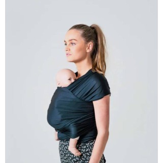 Portabebé Aqua Carrier con protección solar Black