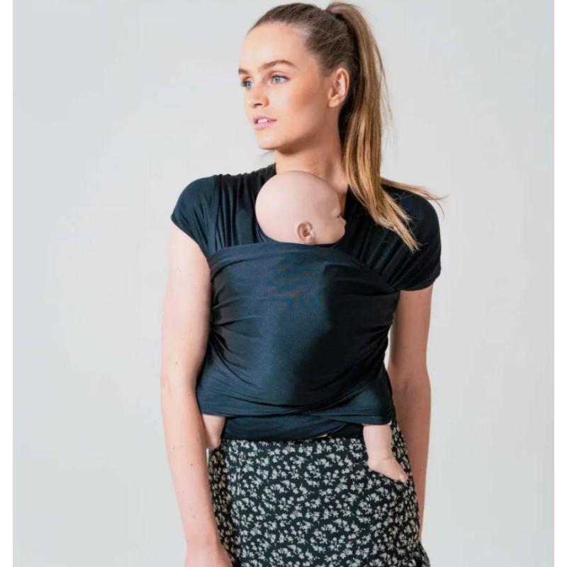 Portabebé Aqua Carrier con protección solar Black