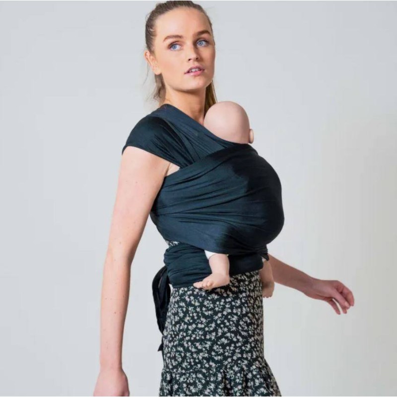 Portabebé Aqua Carrier con protección solar Black