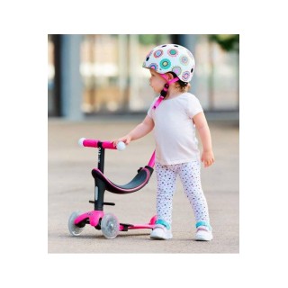 Patinete 3 en 1 Micro Mini2Grow Deluxe Magic LED Rosa Patinete 3 en 1 Micro Mini2Grow Deluxe Magic LED Rosa