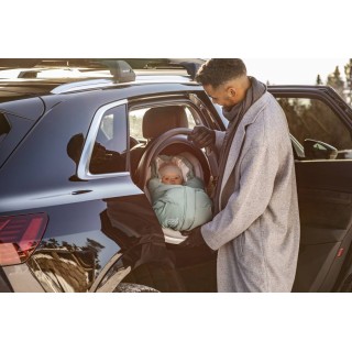 Saco para capazo y Grupo 0 Voksi MOVE Black Cream 0-18 meses