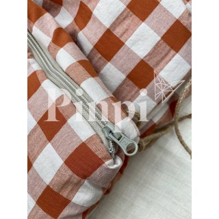 Saco para capazo con capucha Etna bambula La Giraffa Bianca e Blu Saco para capazo con capucha Etna bambula La Giraffa Bianca e Blu