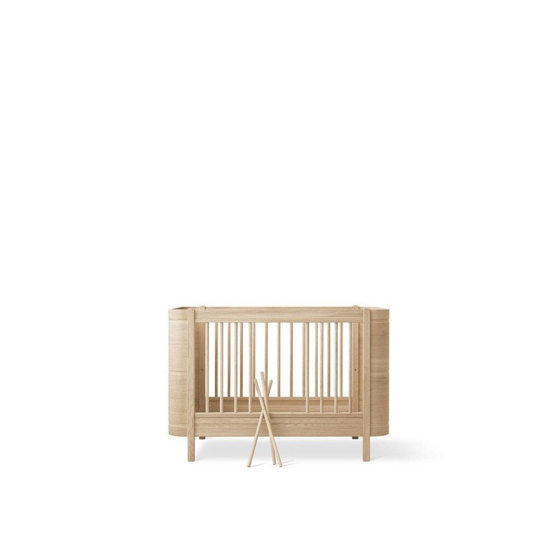 Cuna convertible en cama Wood Mini+ Roble Natural Oliver Furniture Cuna convertible en cama Wood Mini+ Roble Natural Oliver Furniture