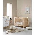 Cuna convertible en cama Wood Mini+ Roble Natural Oliver Furniture