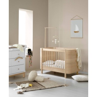 Cuna convertible en cama Wood Mini+ Roble Natural Oliver Furniture Cuna convertible en cama Wood Mini+ Roble Natural Oliver Furniture