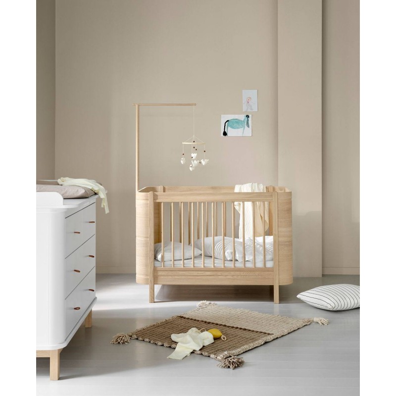 Cuna convertible en cama Wood Mini+ Roble Natural Oliver Furniture Cuna convertible en cama Wood Mini+ Roble Natural Oliver Furniture