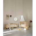 Cuna convertible en cama Wood Mini+ Roble Natural Oliver Furniture