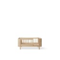 Cuna convertible en cama Wood Mini+ Roble Natural Oliver Furniture