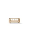 Cuna convertible en cama Wood Mini+ Roble Natural Oliver Furniture