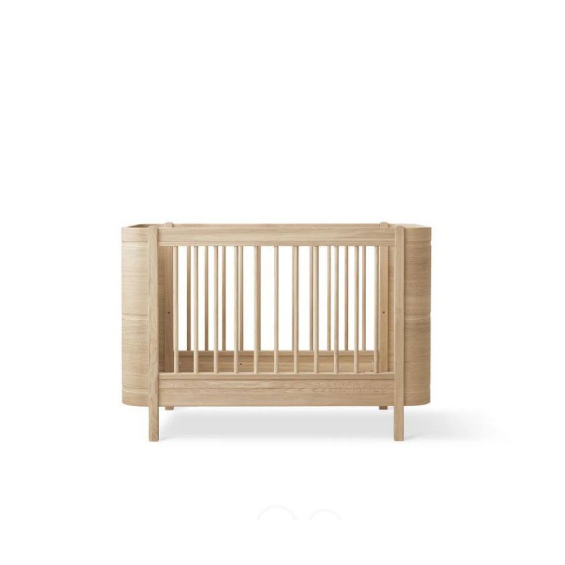 Cuna convertible en cama Wood Mini+ Roble Natural Oliver Furniture