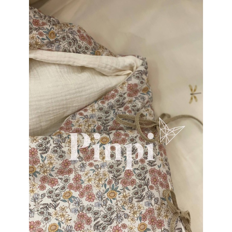 Saco para capazo con capucha Emily bambula La Giraffa Bianca e Blu Saco para capazo con capucha Emily bambula La Giraffa Bianca e Blu