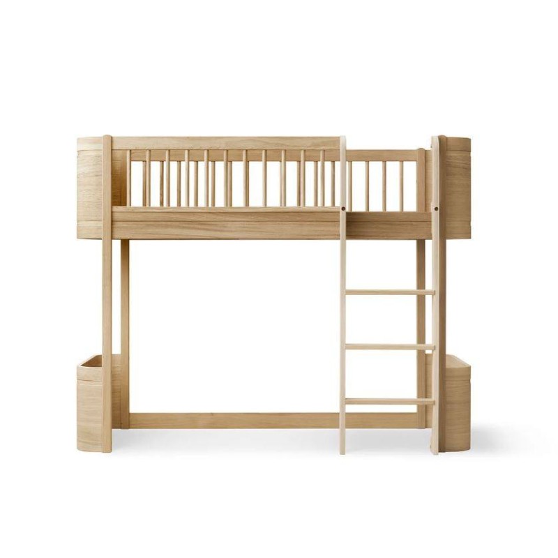 Cama media altura Wood Mini+ Oak Roble