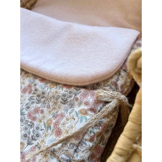 Saco capazo Emily punto rosa La Giraffa Bianca e Blu