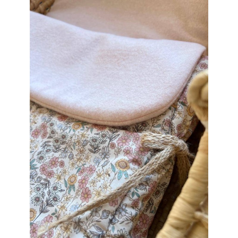 Saco capazo Emily punto rosa La Giraffa Bianca e Blu