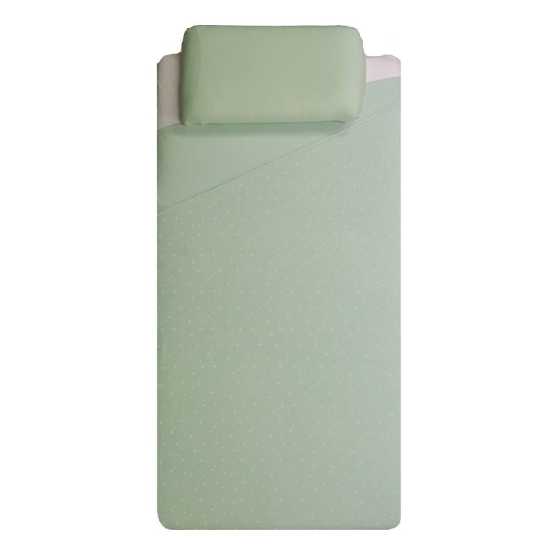 Funda nórdica para cuna y maxicuna 100% algodón Cielo Menta