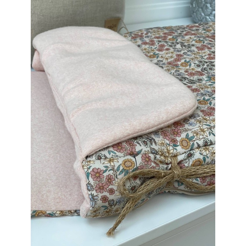 Saco capazo Emily punto rosa La Giraffa Bianca e Blu