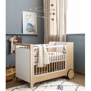 Cuna mecedora blanca Rafa Kids