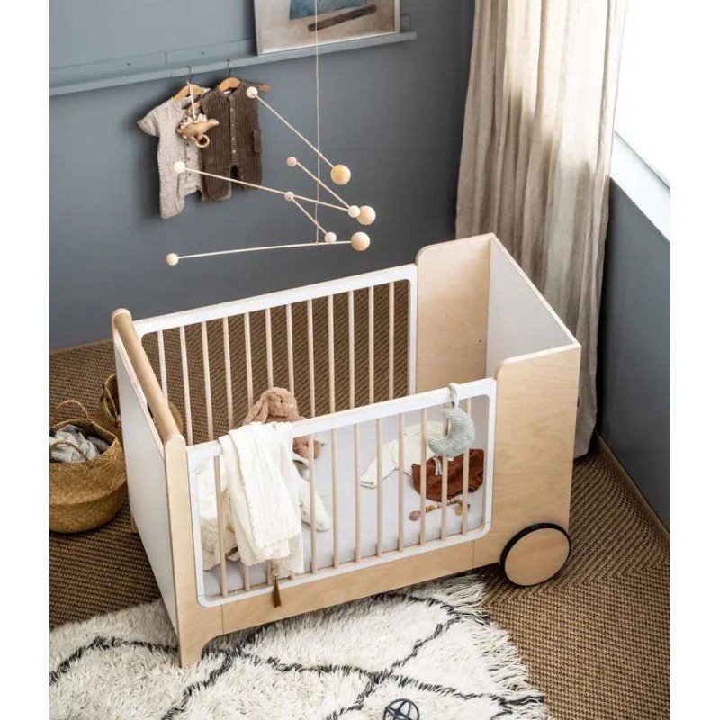 Cuna mecedora blanca Rafa Kids