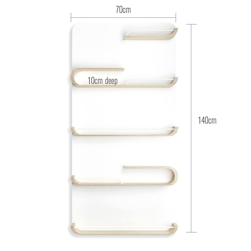 Estantería XL Natural/Blanco