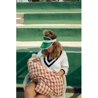 Saco para capazo con capucha Etna bambula La Giraffa Bianca e Blu Saco para capazo con capucha Etna bambula La Giraffa Bianca e Blu