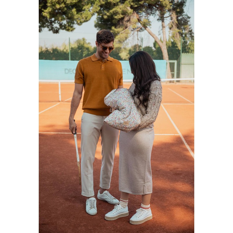 Saco para capazo con capucha Emily bambula La Giraffa Bianca e Blu Saco para capazo con capucha Emily bambula La Giraffa Bianca e Blu