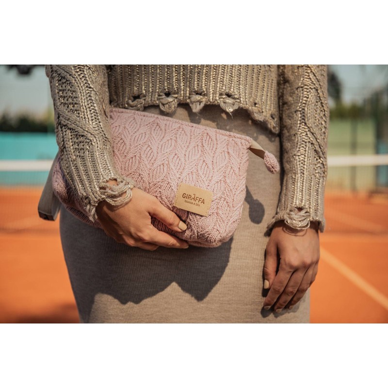 Neceser Rita Punto malva La Giraffa Bianca e Blu Neceser Rita Punto malva La Giraffa Bianca e Blu