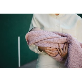 Mantita XL Rita Malva La Giraffa Bianca e Blu