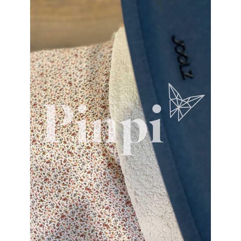 Saco para silla Joolz Aer Lily Flores interior borrego La Giraffa Bianca e Blu