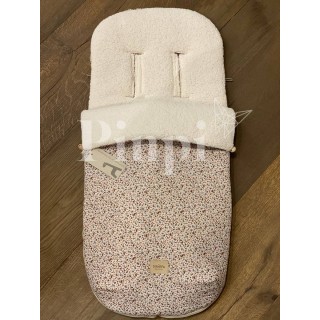 Saco para silla Joolz Aer Lily Flores interior borrego La Giraffa Bianca e Blu 123