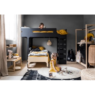 Cómoda cambiador H Negro Rafa Kids Cómoda cambiador H Negro Rafa Kids