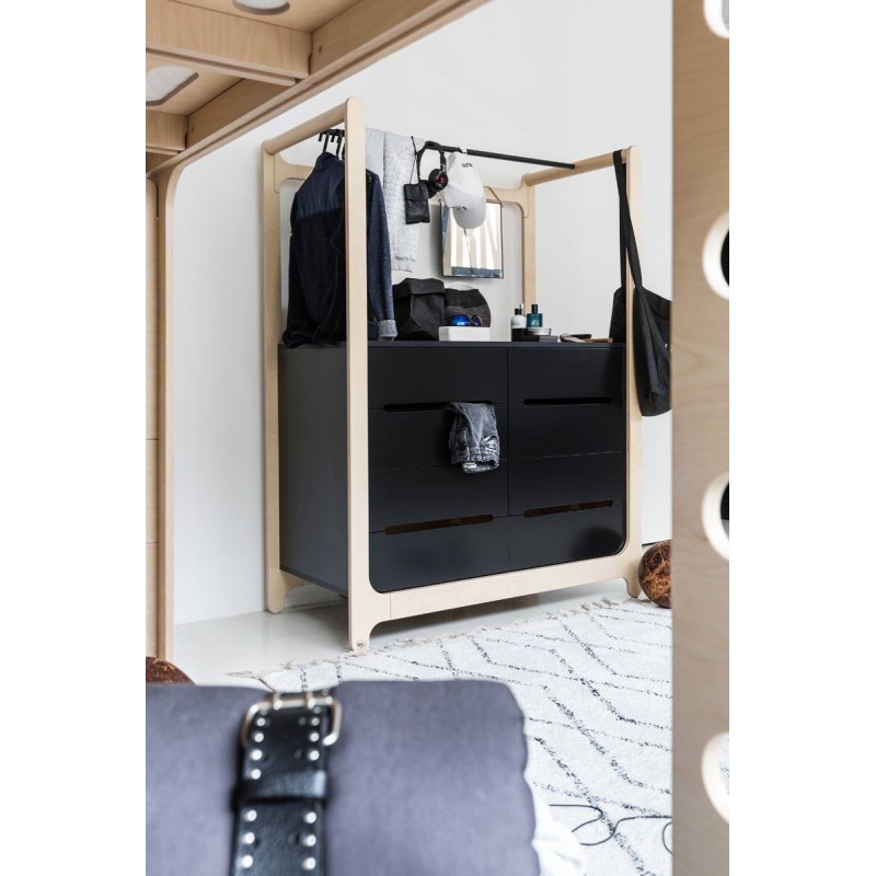 Cómoda cambiador H Negro Rafa Kids Cómoda cambiador H Negro Rafa Kids