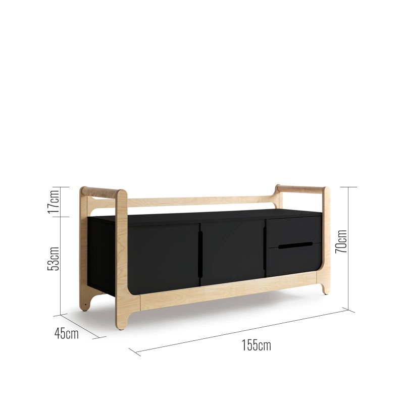 Mueble de almacenamiento Gabinete H Blanco