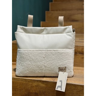 Bolsa Panera Leo Ecopiel negro/borrego La Giraffa Bianca e Blu 123