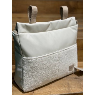 Bolsa Panera Leo Ecopiel negro/borrego La Giraffa Bianca e Blu Bolsa Panera Leo Ecopiel negro/borrego La Giraffa Bianca e Blu