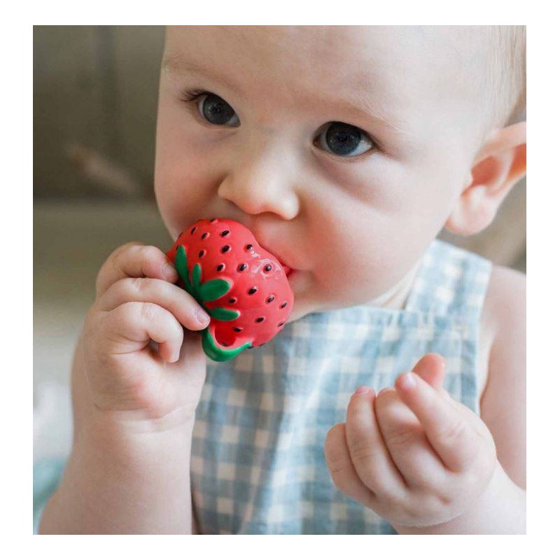 Mordedor- chupete juguete sensorial Sweetie the Strawberry