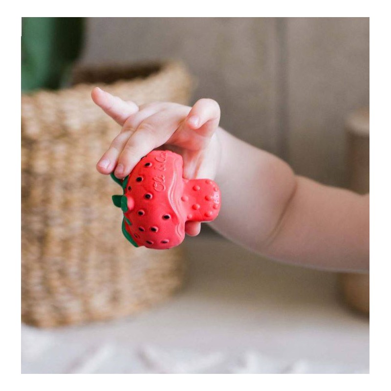 Mordedor- chupete juguete sensorial Sweetie the Strawberry