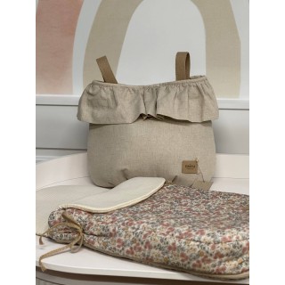 Saco para capazo bambula Emily La Giraffa Bianca e Blu