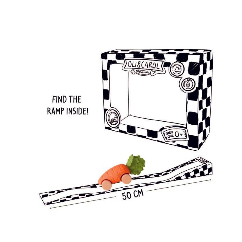 Mordedor- coche de juguete Cathy the Carrot Mordedor- coche de juguete Cathy the Carrot