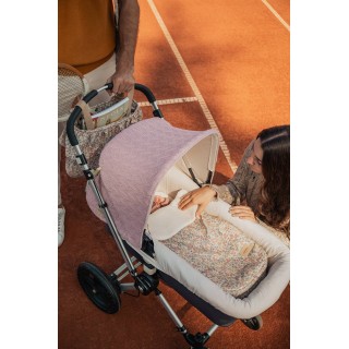 Saco para capazo bambula Emily La Giraffa Bianca e Blu