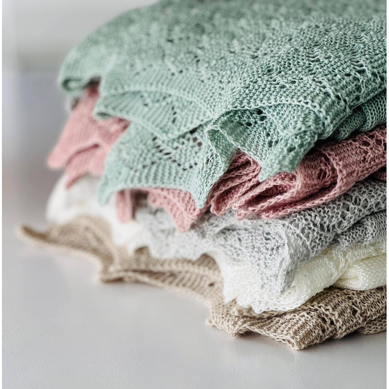 Toquilla clásica perlé Menta La Giraffa Bianca e Blu Toquilla clásica perlé Menta La Giraffa Bianca e Blu