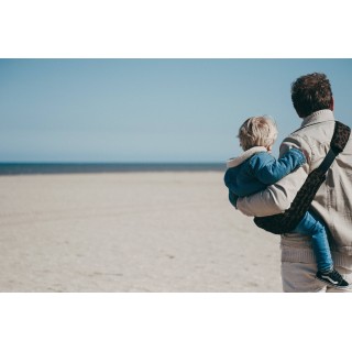 Portabebé Bandolera Wildride Print Brown Leopard