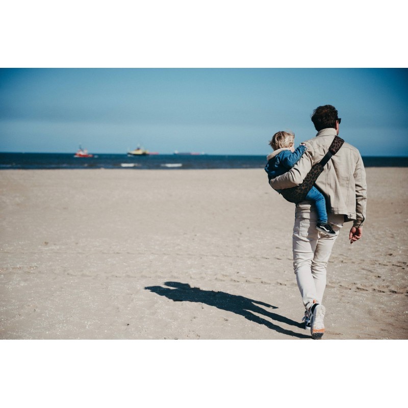 Portabebé Bandolera Wildride Print Brown Leopard